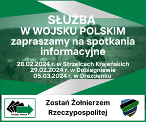 Obrazek dla: Służba w Wojsku Polskim - zapraszamy na spotkania informacyjne